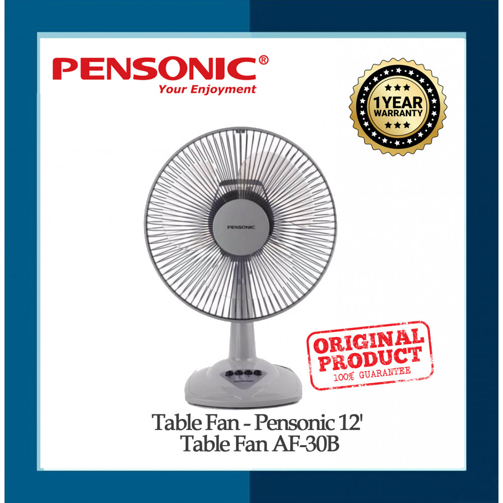Table Fan - Pensonic 12' Table Fan AF-30B Table Fan - Pensonic 12' Table Fan AF-30B