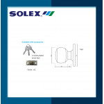 SOLEX Cylindrical Door Knob 9100SS