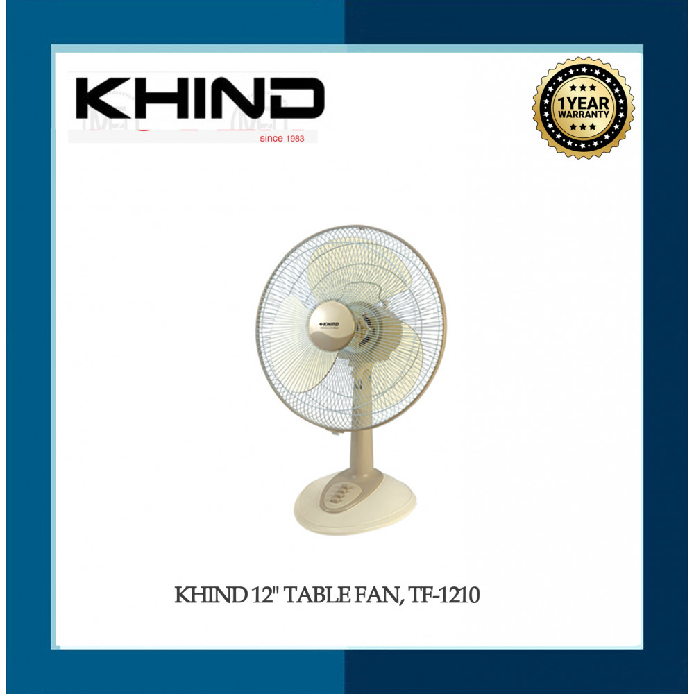 KHIND 12" TABLE FAN, TF-1210 KHIND 12" TABLE FAN, TF-1210