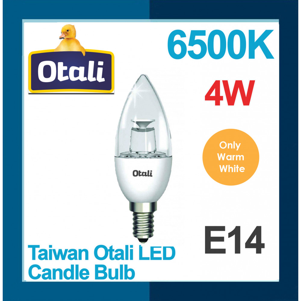 Taiwan Otali LED Candle Bulb 4W E14 Warm White Taiwan Otali LED Candle Bulb 4W E14 Warm White
