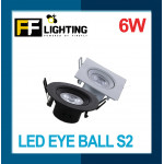  FFL LED EYE BALL S2 6W WARM WHITE