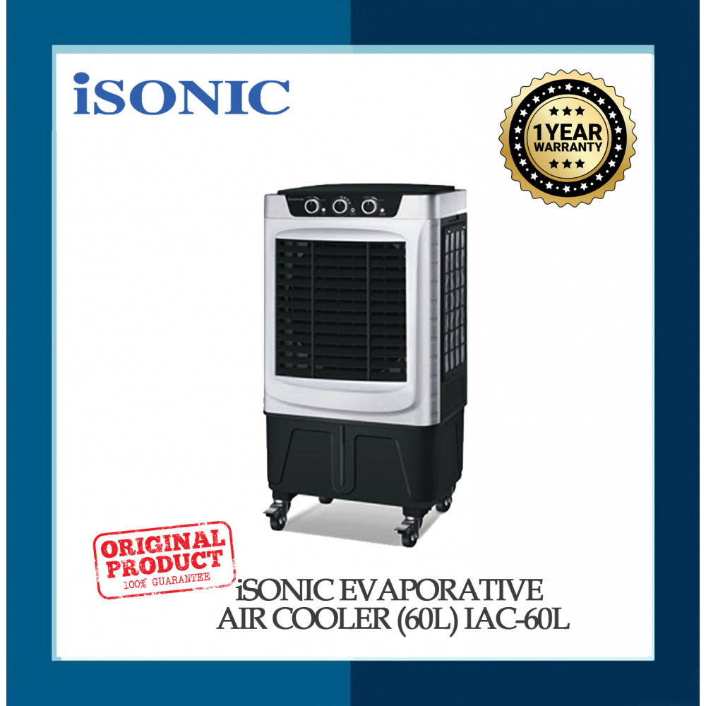 iSONIC EVAPORATIVE AIR COOLER (60L) IAC-60L iSONIC EVAPORATIVE AIR COOLER (60L) IAC-60L