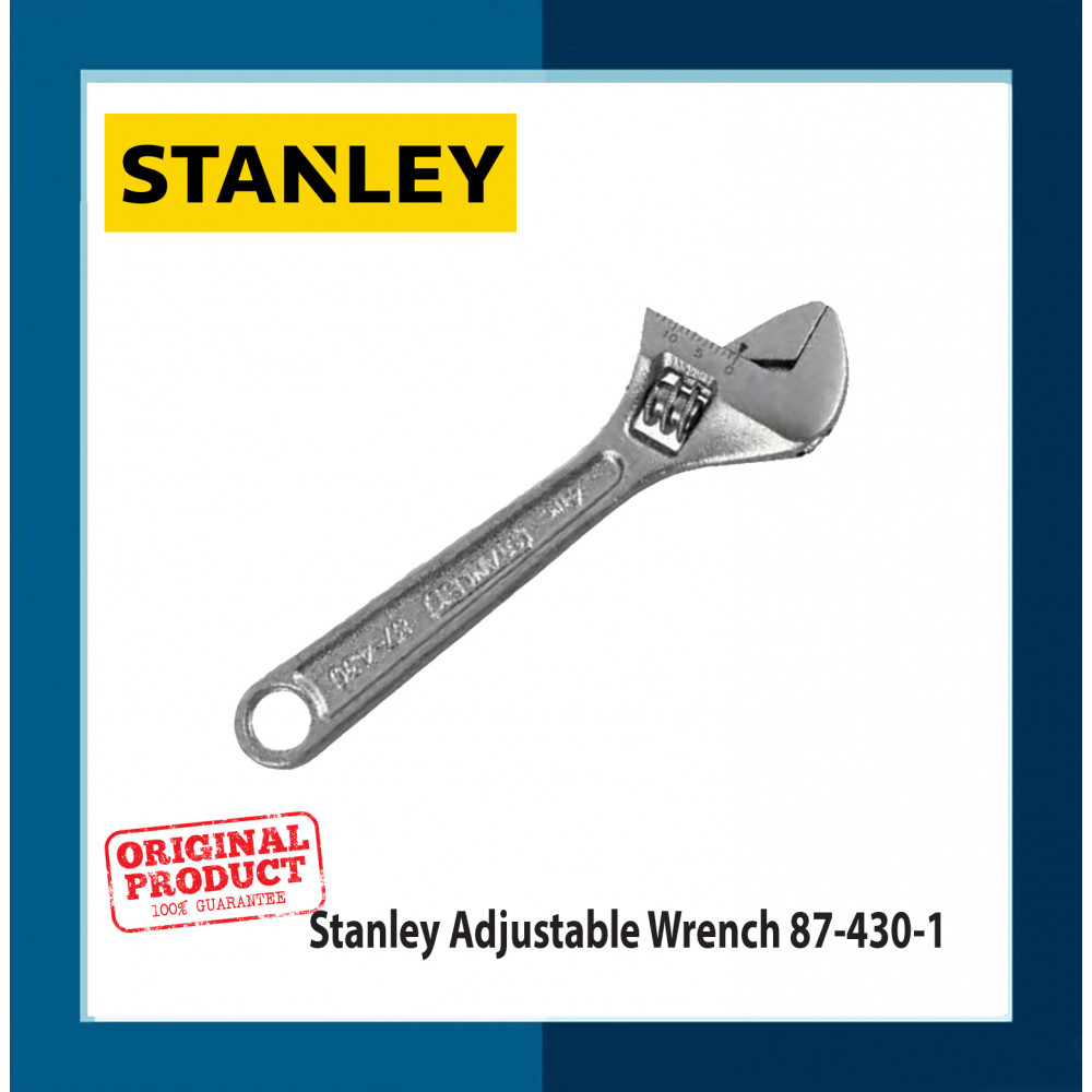 Stanley Adjustable Wrench 87-430-1 Stanley Adjustable Wrench 87-430-1