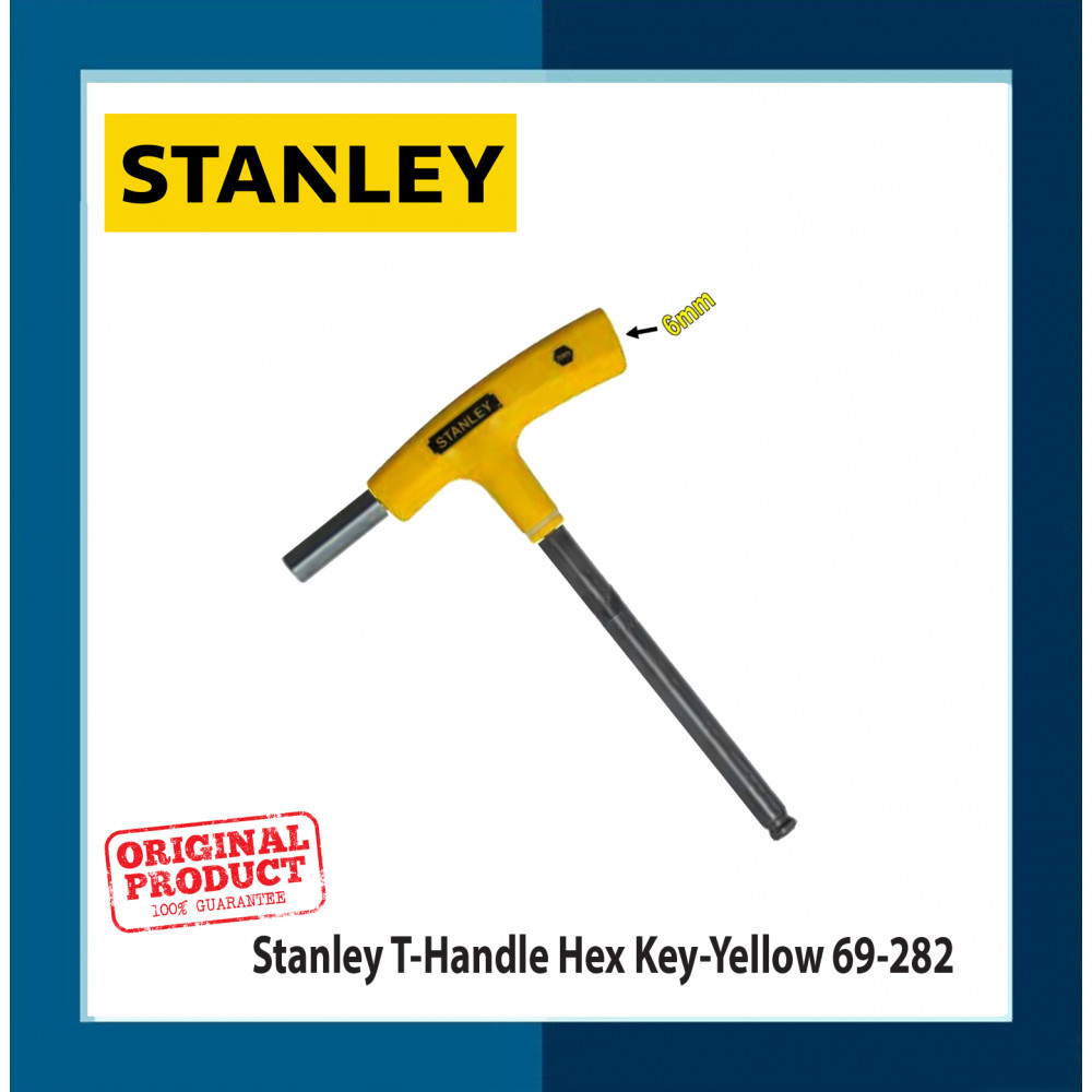Stanley T-Handle Hex Key-Yellow 69-282 Stanley T-Handle Hex Key-Yellow 69-282