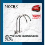 MOCHA Wall Mounted Double Spout Stainless Steel 304 M4522ASS