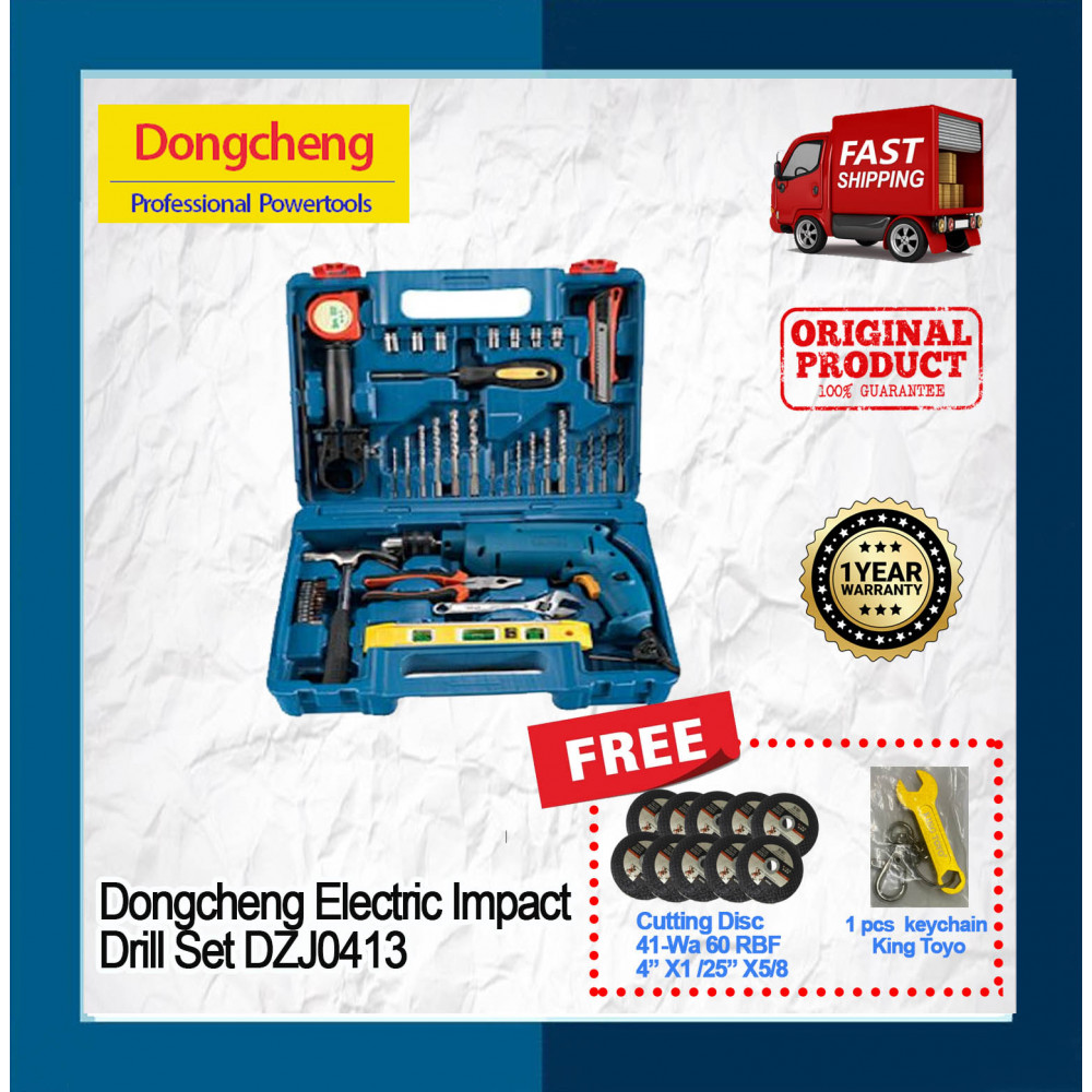 Dongcheng Electric Impact Drill Tool Kit DZJ04-13