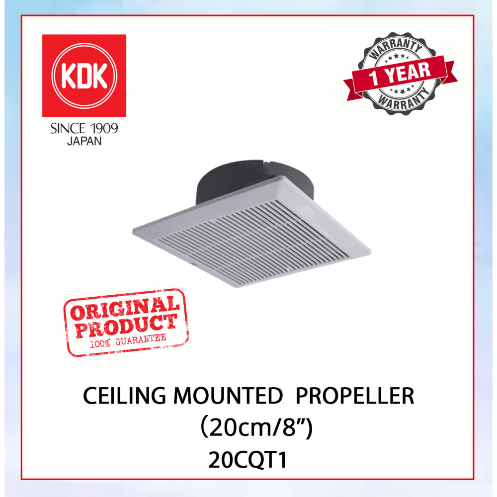 KDK CEILING MOUNTED VENTILATING FAN (20cm/8") 20CQT1 #KIPAS EXHAUST SILING#CEILIGN EXHAUST FAN#天花板式抽风扇#抽风机