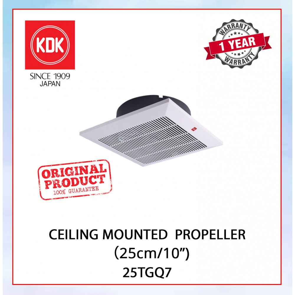 KDK CEILING MOUNTED VENTILATING FAN (25cm/10") 25TGQ7 #KIPAS EXHAUST SILING#CEILIGN EXHAUST FAN#天花板式抽风扇#抽风机 KDK CEILING MOUNTED VENTILATING FAN (25cm/10") 25TGQ7 #KIPAS EXHAUST SILING#CEILIGN EXHAUST FAN#天花板式抽风扇#抽风机