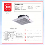 KDK CEILING MOUNTED VENTILATING FAN (25cm/10") 25TGQ7 #KIPAS EXHAUST SILING#CEILIGN EXHAUST FAN#天花板式抽风扇#抽风机