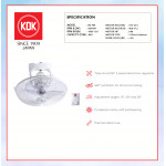 KDK AUTO FAN (40cm/16") WHITE KQ-409 #KIPAS DINDING#KIPAS SILING#CEILING FAN#WALL FAN#风扇