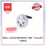 KDK WALL/GLASS MOUNTED VENTILATING FAN (15cm/6") 15WUD #KIPAS DINDING#KIPAS TINGKAP#EXHAUST FAN #玻璃安装式抽风扇#抽风机