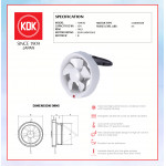 KDK WALL/GLASS MOUNTED VENTILATING FAN (15cm/6") 15WUD #KIPAS DINDING#KIPAS TINGKAP#EXHAUST FAN #玻璃安装式抽风扇#抽风机