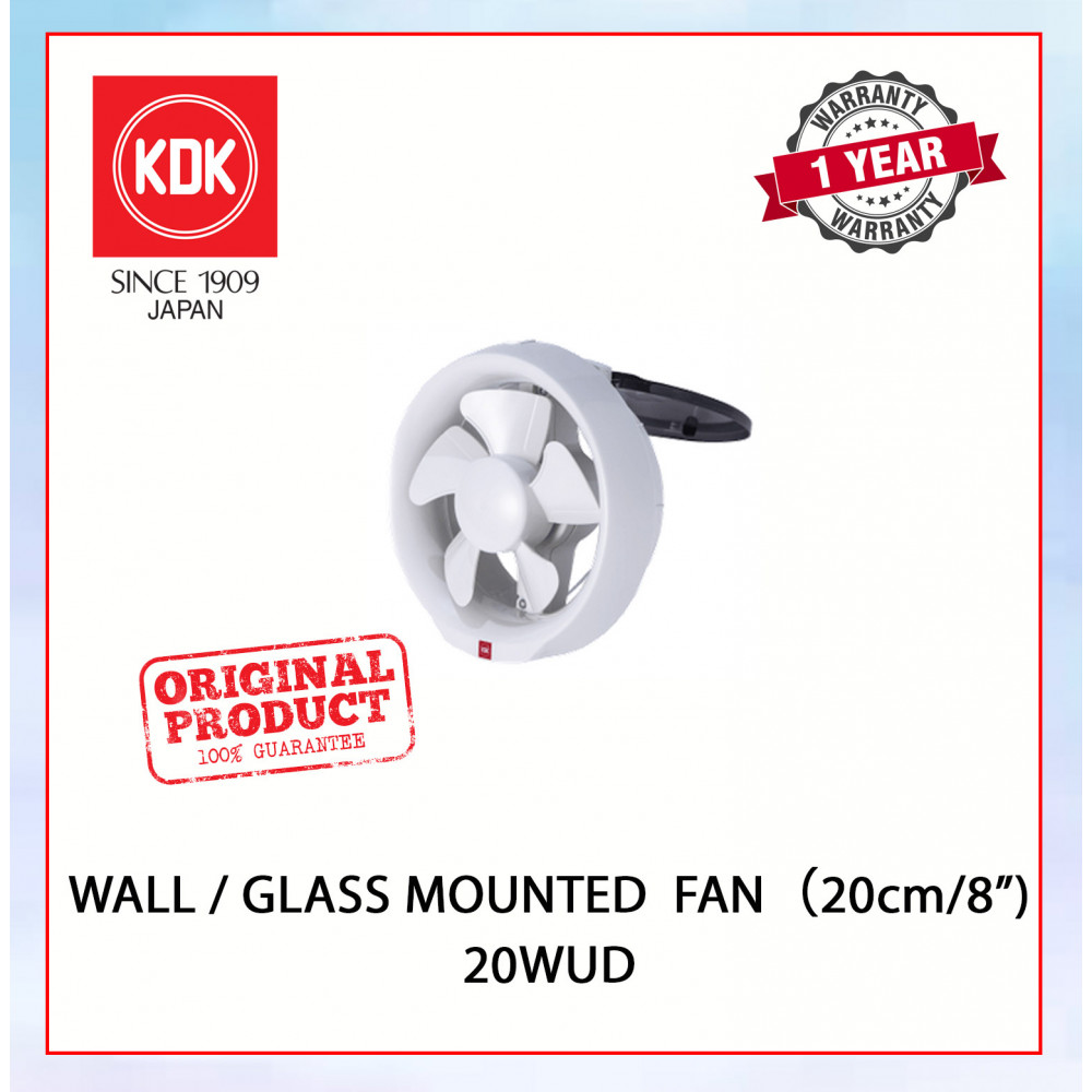 KDK WALL/GLASS MOUNTED VENTILATING FAN (20cm/8") 20WUD #KIPAS TINGKAP#KIPAS DINDING#EXHAUST FAN#玻璃安装式抽风扇#抽风机