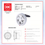 KDK WALL/GLASS MOUNTED VENTILATING FAN (20cm/8") 20WUD #KIPAS TINGKAP#KIPAS DINDING#EXHAUST FAN#玻璃安装式抽风扇#抽风机