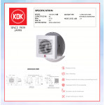 KDK WALL MOUNTED VENTILATING FAN-EZ FAN (10cm/4") 10EGKA EN緣#KIPAS TINGKAP#KIPAS DINDING#EXHAUST FAN#壁挂式排风扇#抽风机