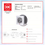 KDK WALL MOUNTED VENTILATING FAN-EZ FAN (15cm/6") 15EGKA ZEN禪#KIPAS DINDING#KIPAS TINGKAP#EXHAUST FAN#壁挂式抽风扇#抽风机