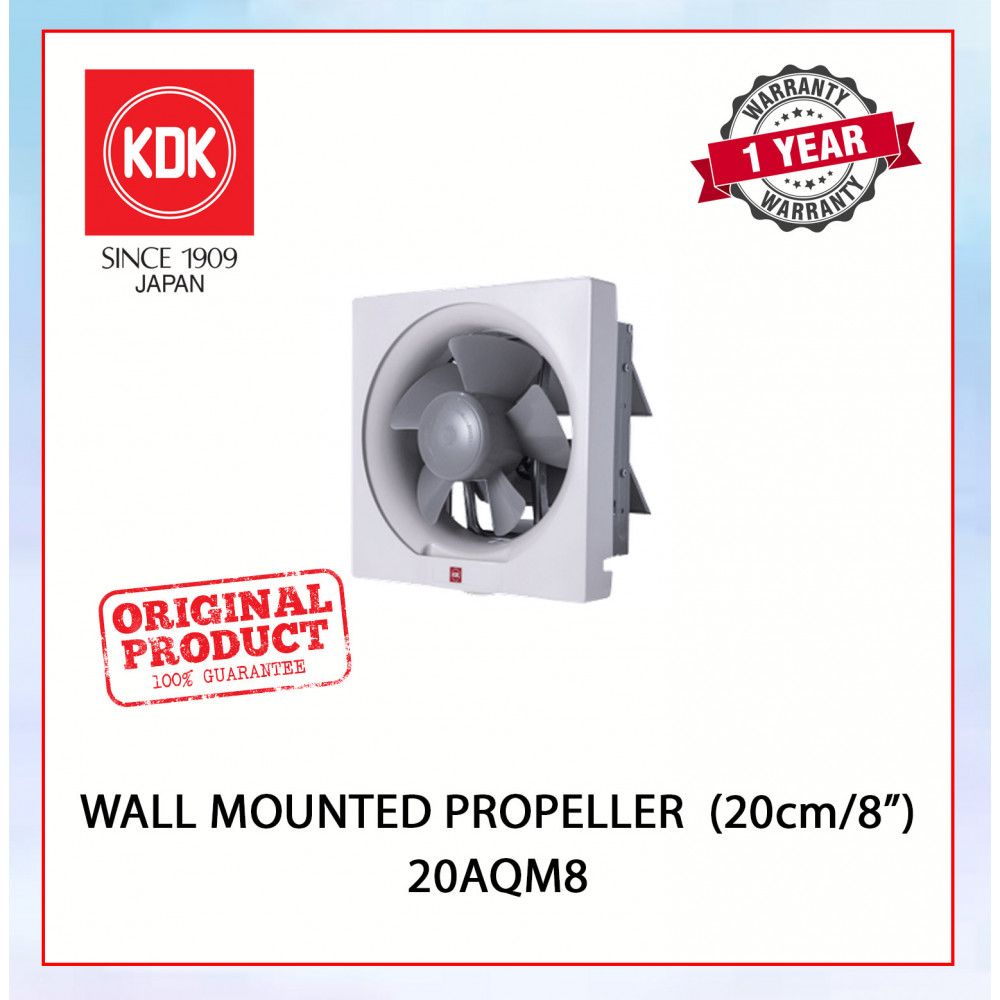 KDK WALL MOUNTED VENTILATING FAN (20cm/8") 20AQM8 #KIPAS GELAS TINGKAP#EXHAUST FAN#壁挂式抽风扇#抽风机