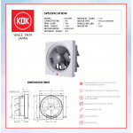 KDK WALL MOUNTED VENTILATING FAN (20cm/8") 20AQM8 #KIPAS GELAS TINGKAP#EXHAUST FAN#壁挂式抽风扇#抽风机