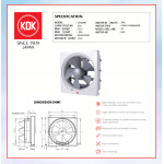 KDK WALL MOUNTED VENTILATING FAN (25cm/10") 25AQM7 #KIPAS TINGKAP#KIPAS DINDING#EXHAUST FAN#壁挂式抽风扇#抽风机