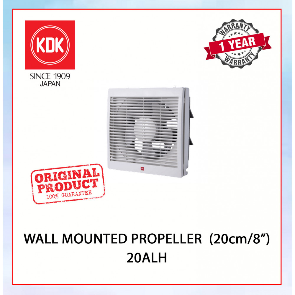 KDK WALL MOUNTED VENTILATING FAN (20cm/8") 20ALH #KIPAS DINDING#KIPAS TINGKAP#EXHAUST FAN#百叶窗换气扇#壁挂式排风扇#抽风机