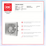 KDK WALL MOUNTED VENTILATING FAN (25cm/10") 25ALH #KIPAS GELAS#KIPAS TINGKAP#EXHAUST FAN#百叶窗换气扇#壁挂式排风扇#抽风机