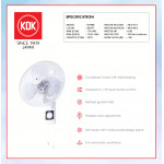 KDK WALL FAN (40cm/16") WHITE KU408 #KIPAS DINDING#风扇