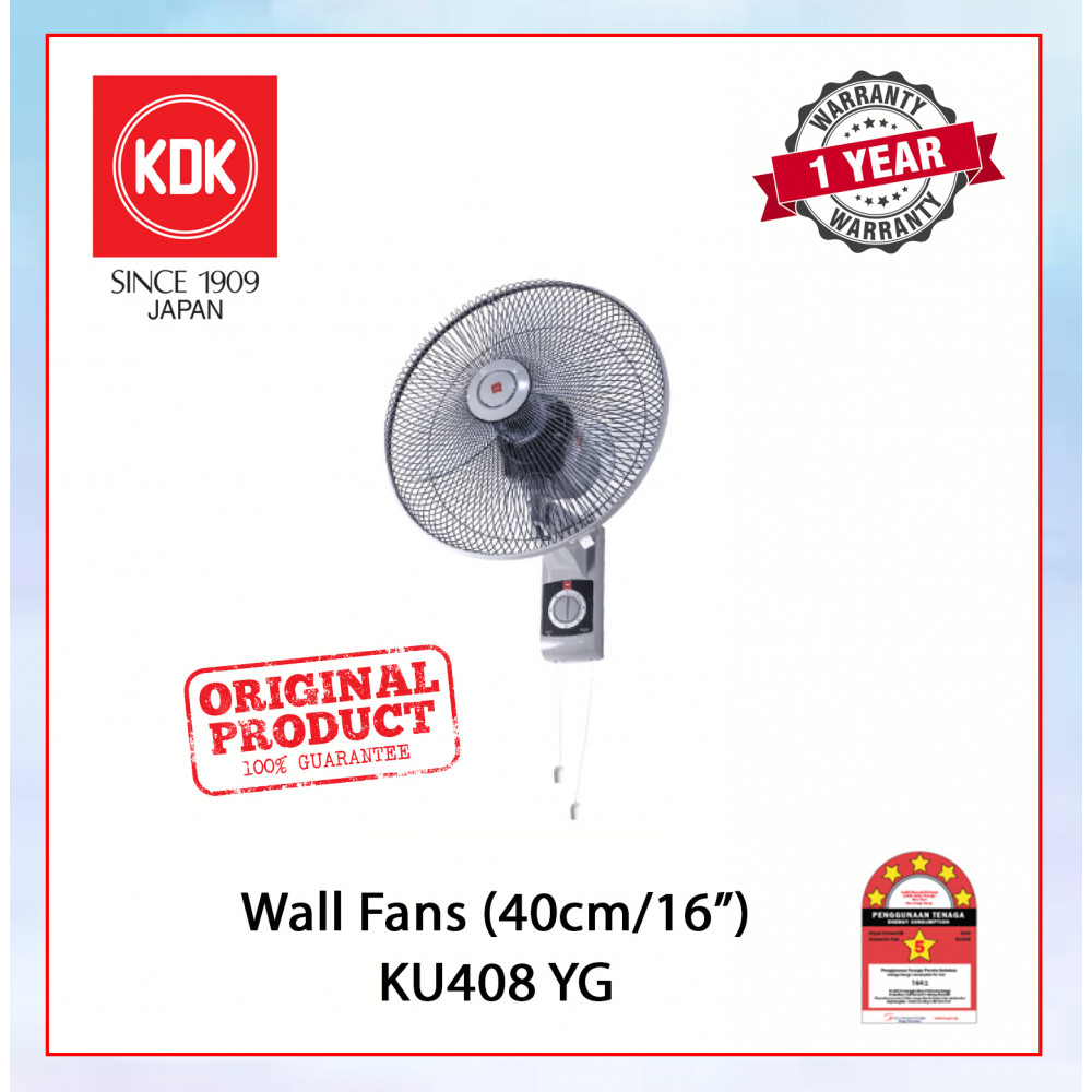 KDK WALL FAN (40cm/16") GREY KU408 YG #KIPAS DINDING#风扇 KDK WALL FAN (40cm/16") GREY KU408 YG #KIPAS DINDING#风扇
