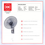 KDK WALL FAN (40cm/16") GREY KU408 YG #KIPAS DINDING#风扇