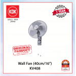 KDK WALL FAN (40cm/16") GREY KV408 #KIPAS DINDING#风扇