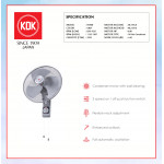 KDK WALL FAN (40cm/16") GREY KV408 #KIPAS DINDING#风扇