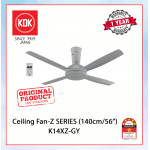 KDK CEILING FAN-Z SERIES (140cm/56") GREY K14XZ-GY #KIPAS SILING#风扇