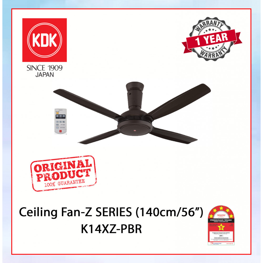 KDK CEILING FAN-Z SERIES (140cm/56") BROWN K14XZ-PBR #KIPAS SILING#风扇 KDK CEILING FAN-Z SERIES (140cm/56") BROWN K14XZ-PBR #KIPAS SILING#风扇