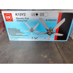 KDK CEILING FAN-V TOUCH (150cm/60") SILVER GREY K15Y2-GS #KIPAS SILING#风扇