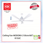 KDK CEILING FAN-NODOKA JR (150cm/60") PEARL WHITE K15UC #KIPAS SILING#风扇