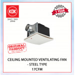 KDK CEILING MOUNTED VENTILATING FAN-STEEL TYPE 17CFM #KIPAS EXHAUST SILING#CEILING EXHAUST FAN#天花板式抽风扇#抽风机