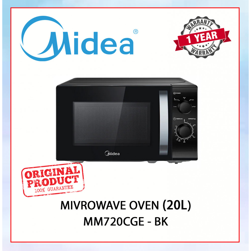 MIDEA MICROWAVE OVEN 20L (BLACK) MM720CGE-BK #KETUHAR ELEKTRIK OVEN#微波炉