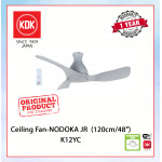 KDK CEILING FAN-NODOKA JR (120cm/48") MATTE GREY K12YC #KIPAS SILING#风扇