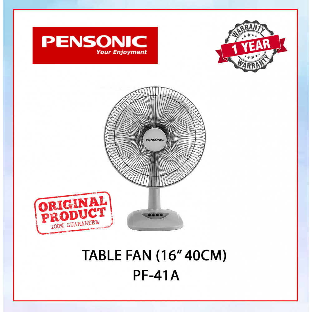 PENSONIC TABLE FAN (16"/40cm) GREY PF-41A#KIPAS ANGIN#KIPAS MEJA#风扇 PENSONIC TABLE FAN (16"/40cm) GREY PF-41A#KIPAS ANGIN#KIPAS MEJA#风扇