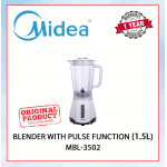 MIDEA BLENDER WITH PULSE FUNCTION (WHITE) 1.5L MBL-3502 #PENGISAR#搅拌机