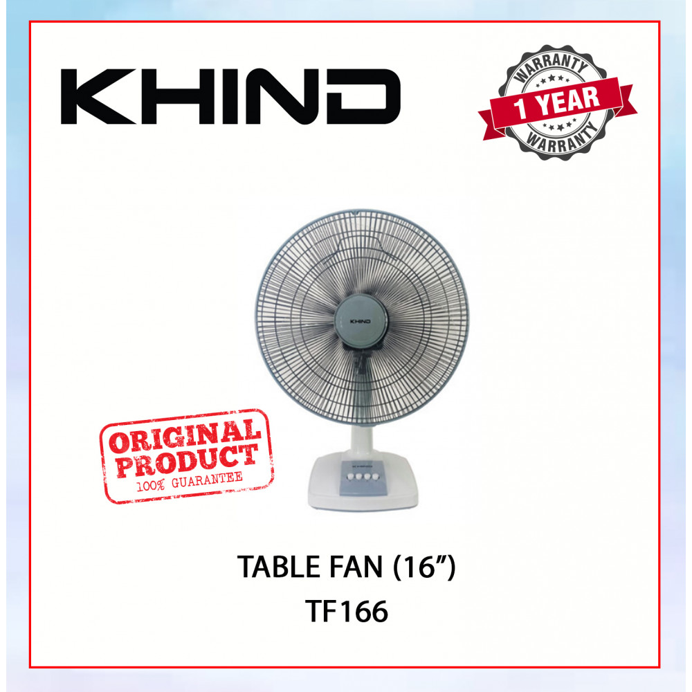 KHIND TABLE FAN (16") WINTER GREY TF166 #KIPAS MEJA#桌面式风扇