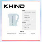 KHIND ELECTRIC JUG KETTLE (1.7L) WHITE EK5813 #TERMOS ELEKTRIK#电热水器