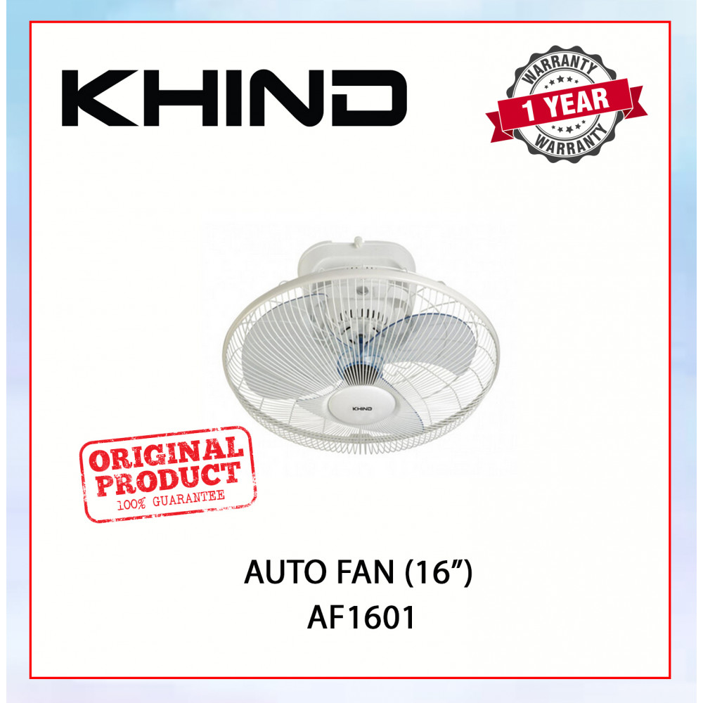 KHIND AUTO FAN (16") WHITE AF1601 #KIPAS DINDING#KIPAS SILING#CEILING FAN#WALL FAN#风扇