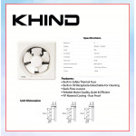 KHIND EXHAUST FAN (8") WHITE EF8001 #KIPAS PENGUDARAAN#抽风机