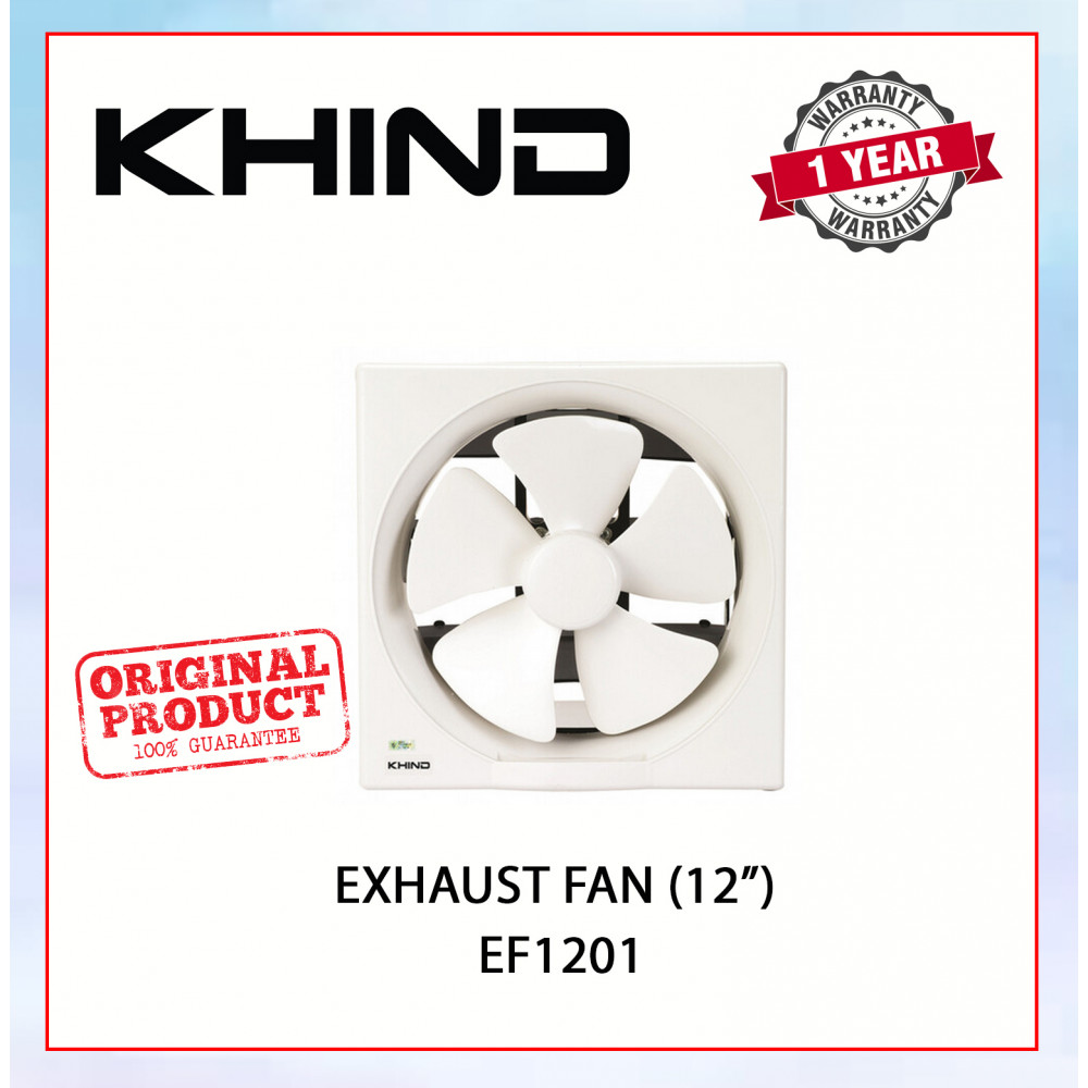 KHIND EXHAUST FAN (12") WHITE EF1201 #KIPAS PENGUDARAAN#抽风机