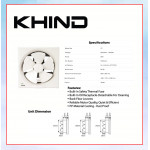 KHIND EXHAUST FAN (12") WHITE EF1201 #KIPAS PENGUDARAAN#抽风机