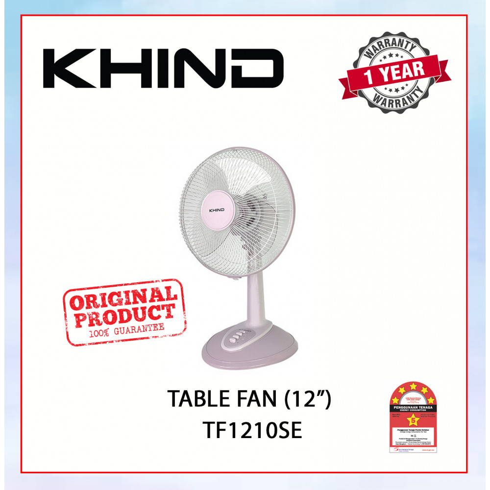 KHIND TABLE FAN (12") SWEET LAVENDER TF1210SE #KIPAS ANGIN#KIPAS MEJA#风扇 KHIND TABLE FAN (12") SWEET LAVENDER TF1210SE #KIPAS ANGIN#KIPAS MEJA#风扇