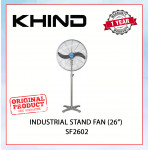 KHIND INDUSTRIAL STAND FAN (26") GREY SF2602 #KIPAS BERDIRI#立式风扇