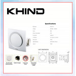 KHIND VENTILATION FAN (10") WHITE VF102 #EXHAUST FAN#KIPAS PENGUDARAAN#换气扇