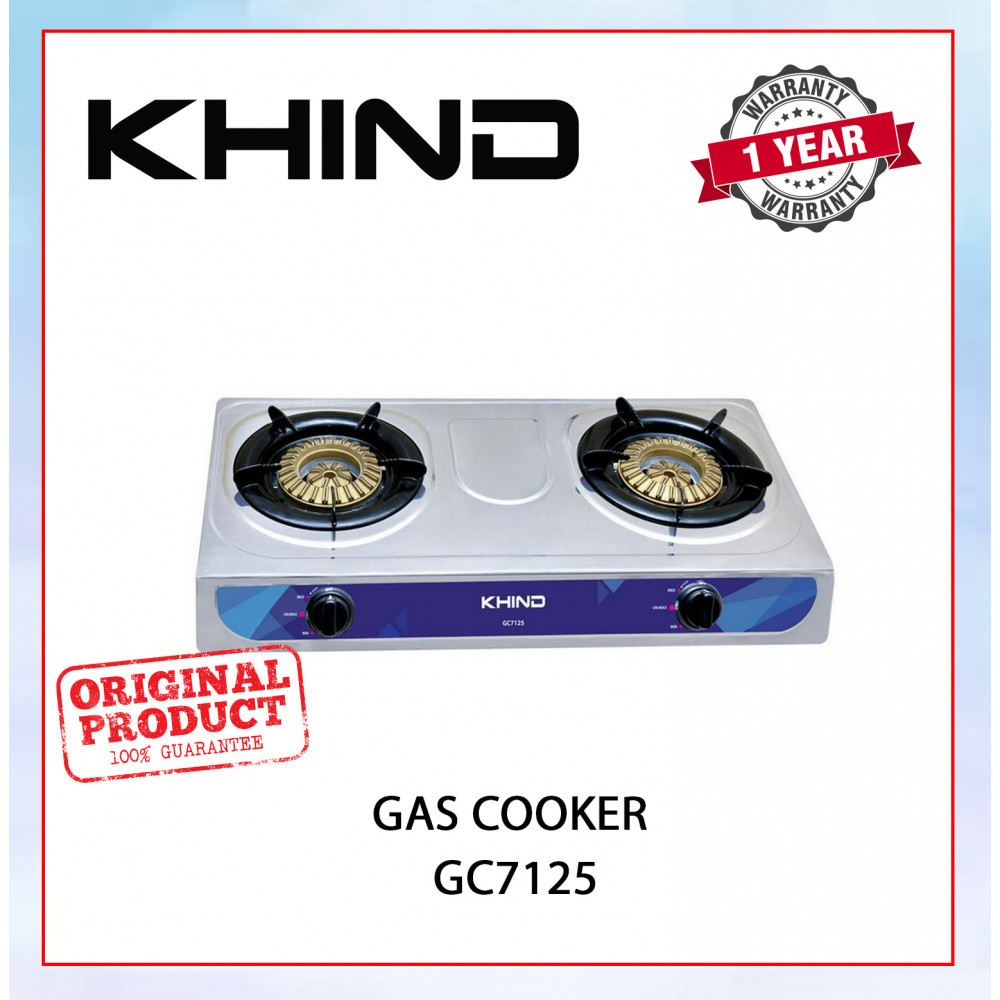 KHIND GAS COOKER (STAINLESS STEEL) GC7125 #DAPUR GAS#煤气炉