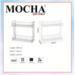 MOCHA MDR11105 MULTI-PURPOSE RACK - 2 TIER #RAK PINGGAN#碗碟架